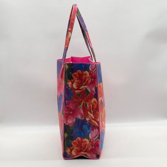 The Icon Tote Pink Floral Print Tote bag - Picture 3 of 10